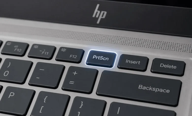 Screenshot on HP laptop: 6 easy methods for Windows 1 Snipping Tool window on HP laptop showing New button, snip mode options, and edit toolbar with pen and highlighter