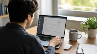 Person preparing to delete their ChatGPT account on a laptop