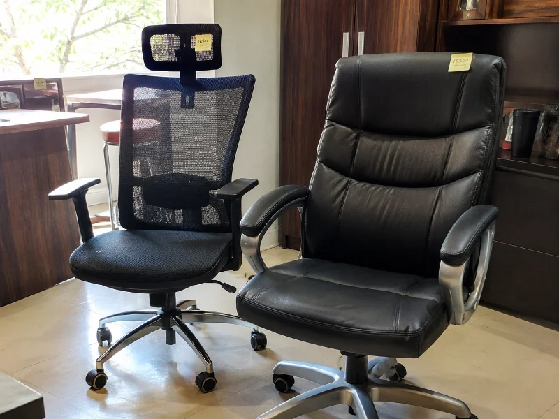 Comparing two of the best budget office chairs side by side.