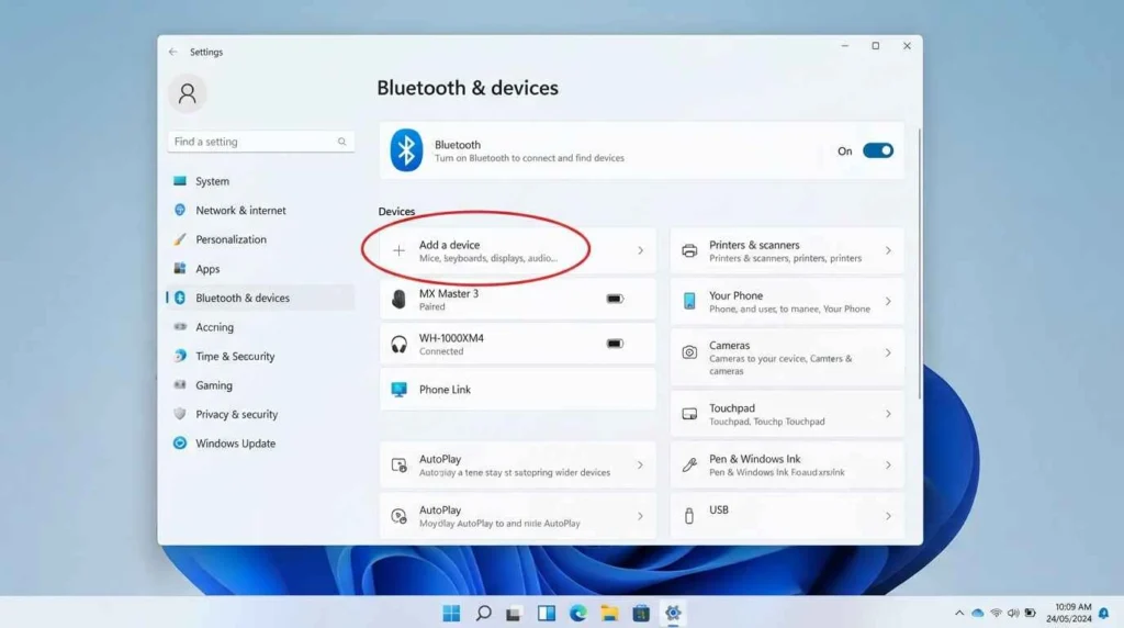 How To Connect Beats To Laptop 2 Windows 11 Bluetooth and devices settings screen showing the Add device button to connect Beats
