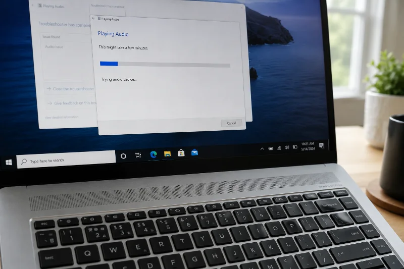 How to Fix Sound Not Working Windows 3 Running an audio diagnostic tool to fix sound not working on a Windows laptop