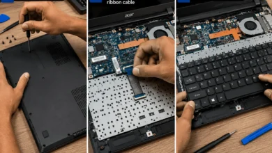 Laptop Keyboard Guide: Types, Fixes and Buying Tips 5 Membrane keyboard dome versus scissor-switch mechanism in a laptop keyboard