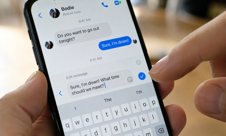 How to Edit a Message on Messenger (2026 Guide) 1 Person editing a message on Messenger using a smartphone chat screen