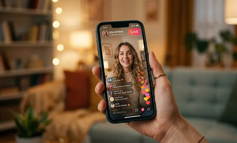 How to Go Live on TikTok: Full 2026 Step-by-Step Guide 1 Smartphone screen showing how to go live on TikTok with the LIVE badge and comments visible