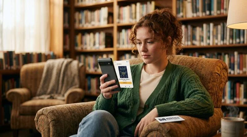 Best Apps For Reading: Top Picks For Every Type oF Reader 2 Reader borrowing an ebook with one of the best apps for reading free library books