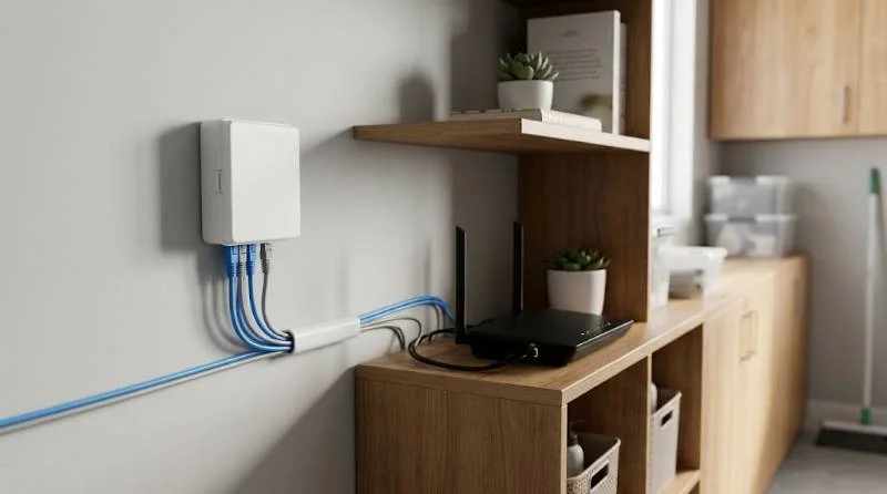 Fiber terminal box and router checked to understand why is Verizon down at home
