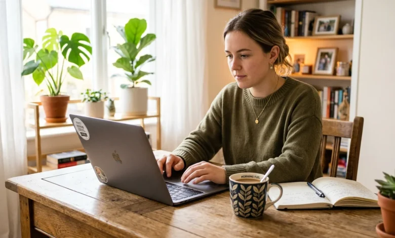 How to Insert Calendar in Google Sheets: 5 Working Methods 1 Laptop showing how to insert calendar in Google Sheets for a monthly project schedule