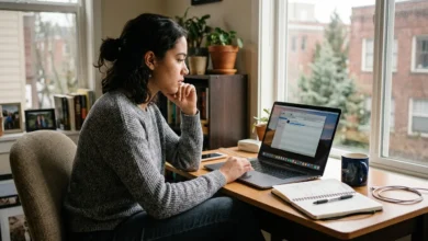 How to Use Magnet Links: A Simple Step-by-Step Guide 63 Person learning how to use magnet links on a laptop with a torrent client open