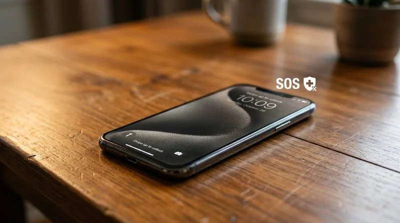 Phone displaying SOS mode during a time when people ask why is Verizon down