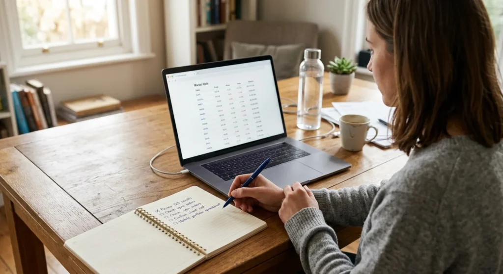 Person working through a checklist to see why is bitcoin dropping today